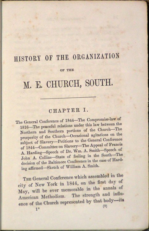 History of the Organization of the Methodist Episcopal Church, South. By A. H. Redford, D.D.