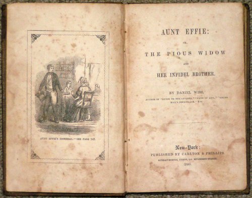 Aunt Effie: or, The Pious Widow and Her Infidel Brother. By Daniel Wise, Author of "Guide to the Saviour," "Path of Live," "Young Man's Counsellor," Etc.
