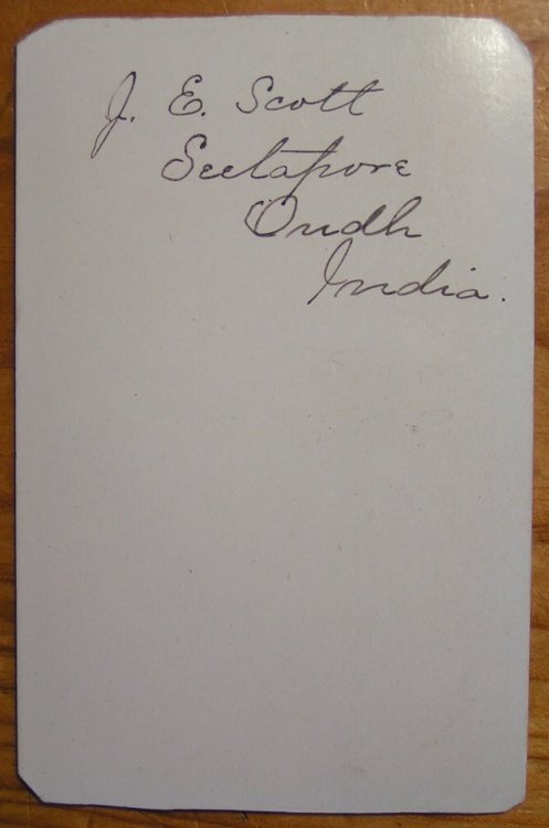 Photo of J. E. Scott, missionary to India from 1873.