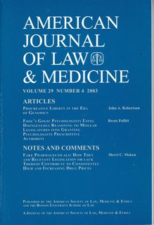 American Journal of Law & Medicine Vol 29 No. 4 2003: Procreative Liberty in the Era of Genomics