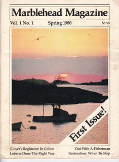 Marblehead (MA): A Seacoast Journal, Volume 1 No. 1, Spring 1980- First Issue