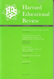 Harvard Educational Review Vol 60 No. 3 August 1990: COmmunication Unbound: Autism and Praxis