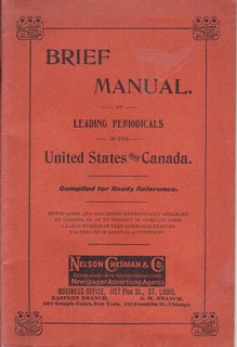 Brief Manual of Leading Periodicals in the United States and Canada; Compiled for Ready Reference