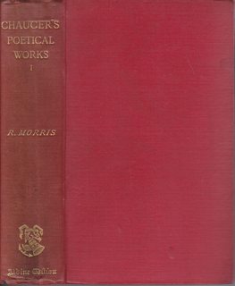 The Poetical Works of Geoffrey Chaucer with Memoir by Sir Harris Nicholas. Aldine Edition (Vol. 1 only )