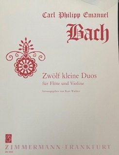 Zwolf Kleine Duos fur Flote und Violine