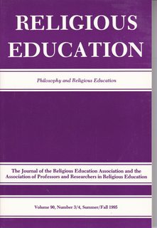 Religious Education-The Journal of the Religious Education and the Associations of Professors and Researchers in Religious Ed. Vol. 90 No. 3/4 Summer/Fall 1995: Philosophy and Religious Education