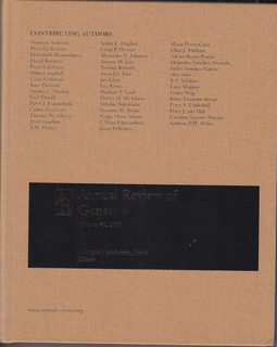 Annual Review of Genetics w/ online, Vol 41