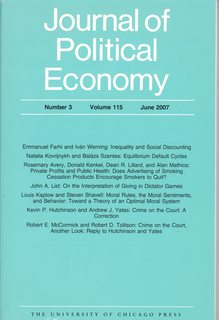 Journal of Political Economy Vol. 115, No. 3 June 2007