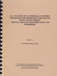 An Analysis of 16 Federally -Funded Programs for Homeless Individuals with Co-Occurring Mental Health and Substance Use Disorders