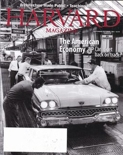 Harvard Magazine: American Economy Can it Get Back on Track Vol. 115 No. 1, Sept-Oct. 2012 (ISSN: 00
