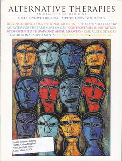 Alternative Therapies in Health and Medicine Vol 11 No 5 Sept/Oct 2005: Reconsidering Conventional Medicine