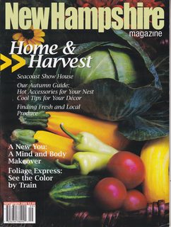 New Hampshire Magazine September 2005 Vol 19 No. 9: Home And Harvest