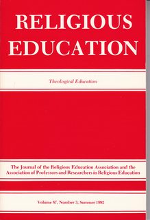 Religious Education-The Journal of the Religious Education and the Associations of Professors and Researchers in Religious Ed. Vol. 87 No. 3 Summer 1992: Theological Education