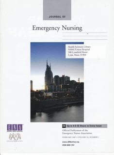 Journal of Emergency Nursing Vol 33 No. 1, February 2007: CE-Influence of Time-to-Interventions for Emergency Department Critical Care Patients on Hospital Mortality