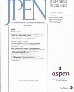 JPEN (Journal of Parenteral and Enteral Nutrition) Vol. 34 No. 4 July 2010: A.S.P.E.N. Clinical Guidelines-Nutrition Support in Adult Acute and Chronic Renal Failure