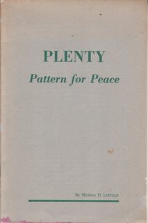 Plenty: pattern for peace