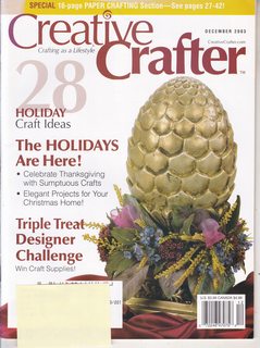 Creative Crafter: Crafting as a Lifestyle (Vol. 36 No. 6/ December 2003) Holiday Craft Ideas