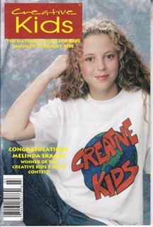 Creative Kids: The National Voice for Kids Vol 13 No.3 January-February 1995: Congratulations Melina Skaggs Winner of the Creative Kids T-shirt Contest