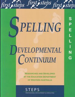 Spelling Developmental Continuum (First Steps Professional Development Courses)