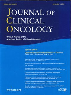 Journal of Clinical Oncology, Volume 30 Issue 34 December 1, 2012; Special series: Comparative Effectiveness Research in Oncology
