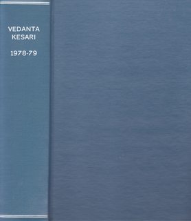 The Vedanta Kesari Volume LXV and LXVI (Jan.1978- Dec. 1979) 24 Issues bound in 1 volume