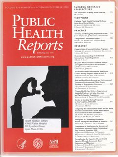 Public Health Reports Volume 124 No. 6 Nov/Dec 2009: Surgeon Generals Perspectives-The Importance of Being Active Your Way