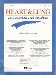 Heart and Lung: The Journal of Acute and Critical Care Vol 29 No. 4 July/August 2000