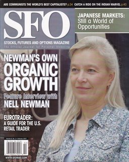 SFO (Stock, Futures and Options) Magazine Feb. 2007. (Vol. 6 No. 2) Newman's Own Organic Growth Feature Interview with Nell Newman