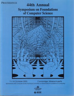 44th Symposium On Foundations Of Computer Science Focs 2003
