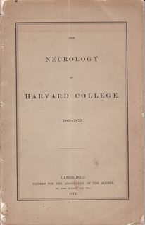 The Necrology of the Alumni of Harvard College 1869-1872