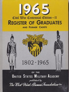 1965 Register of Graduates and Former Cadets of the United States Military Academy 1802-1965 Civil War Centennial Edition II