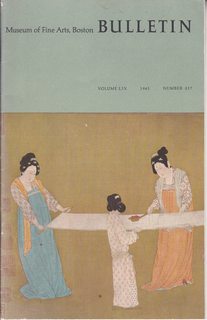 Chinese Art Treasures (Exhibition held at the Museum December 1, 1961 - January 14, 1962) (in) Museum of Fine Arts, Boston - Bulletin, / Vol. LIX, (Whole) Number 317 / 1961