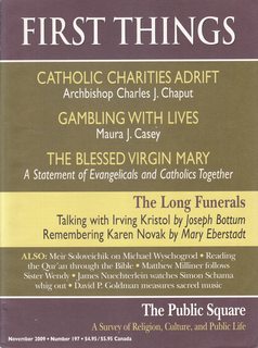 First Things November 2009 No. 197: Catholic Charities Adrift
