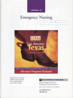Journal of Emergency Nursing Vol 32 No. 3 June 2006: 2006 ENA Annual Conference Advanced Program Enclosed