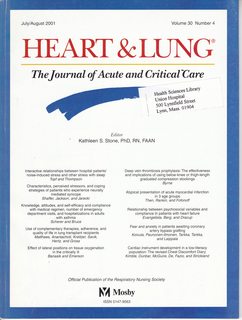 Heart and Lung: The Journal of Acute and Critical Care Vol 30 No. 4 July/August 2001