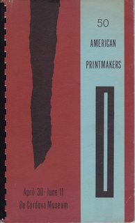 50 American Printmakers: April 30 - June 11 De Cordova Museum