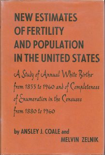 New Estimates of Fertility and Population in the United States: A Study of Annual White Births from 1855 to 1960 and of Completeness of Enumeration in the Censuses from 1880 to 1960