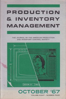 Production and Inventory Management: The Journal of the American Production and Inventory Control Society, Volume 8 Number 4, October 1967