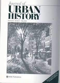 Journal of Urban History Vol. 29 No. 4 May 2003