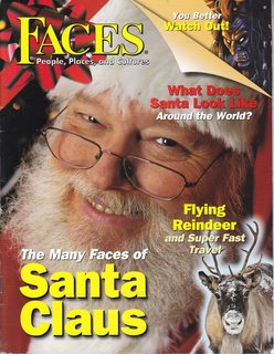 Faces: People Places and Cultures, November/December 2009, The Many Faces of Santa Claus