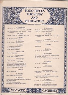 Balancelle (In The Swing) Mazurka de Salon (Piano Pieces for Study and Recreation