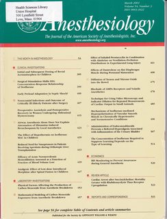 Anesthesiology Vol.94 No. 1 March 2001: Initial and Subsequent Dosing of Rectal Acetaminophen in Children