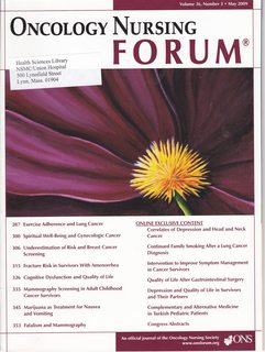 Oncology Nursing Forum Vol 36 No. 3 May 2009-Exercise Adherence and Lung Cancer