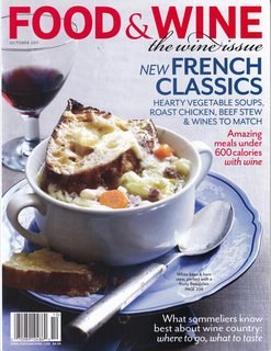 Food & Wine October 2011 The Wine Issue (New French Classics, Amazing Meals under 600 Calories with wine, and more))