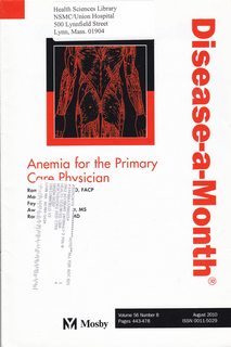 Anemia for the Primary Care Physician (Disease-a-Month Vol 56 No. 8 August 2010)