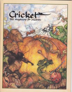 CRICKET Magazine October 1991 Volume 19 No. 2: Cover- Fall Symphony by Suzanne Hankins
