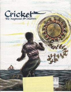 CRICKET Magazine April 1992 Volume 19 No. 8: Cover- Sunrise by Brian Pinkney