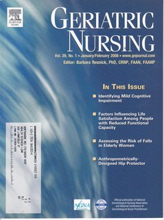 Geriatric Nursing Vol 29 No 1 January/February 2008: Identifying Mild Cognitive Impairment