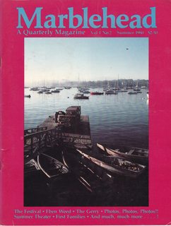 Marblehead (MA): A Seacoast Journal, Volume 1 No.2, Summer 1980- The Festival