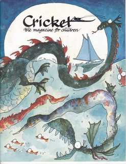 CRICKET Magazine October 1993 Volume 21 No. 2: Cover- Sea Serpents by Sue Truesdell